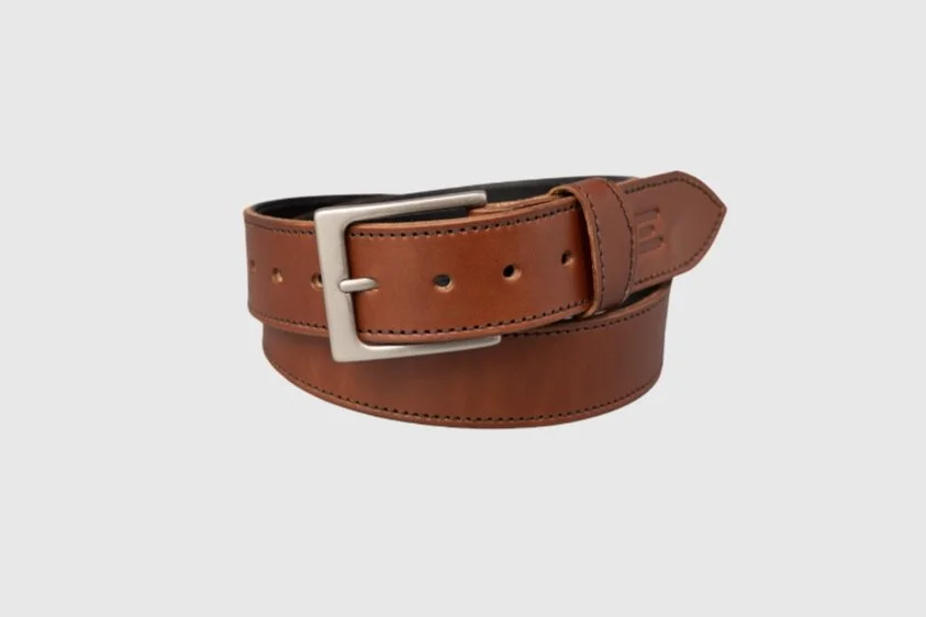 Brown Leather Belt — [XCENTRIC] FAB CO